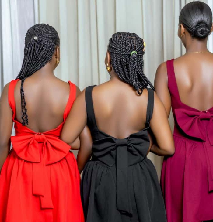 ETIKA DRESS WITH BOW BEHIND